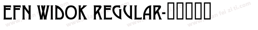 EFN Widok Regular字体转换